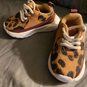 Toddler Size 3 Leopard Sneakers (new)